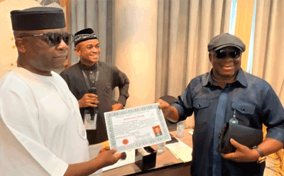 Certificate of Return